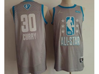 Golden State Warriors #30 Stephen Curry 2022 All Star Jersey Grey