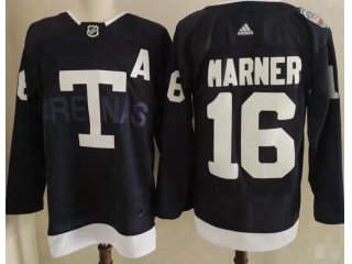 Adidas Toronto Maple Leafs #16 Mitch Marner Staduim Jersey Dark Blue