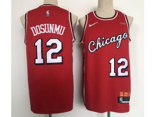 Nike Chicago Bulls #12 Ayo Dosunmu 2021-22 City Jersey Red