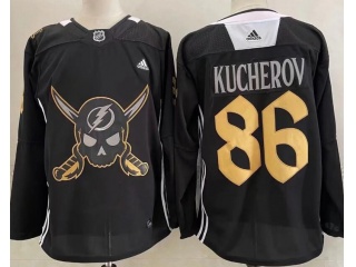 Adidas Tampa Bay Lightning #86 Nikita Kucherov Jersey Black