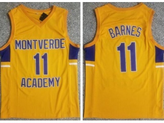 Montverde Academy #11 Scottie Barnes Jersey Yellow