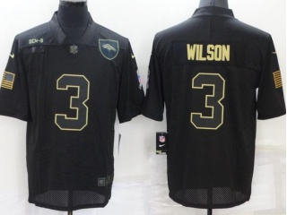 Denver Broncos #3 Russell Wilson Salute To Service Jersey Black
