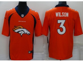 Denver Broncos #3 Russell Wilson Team Logo Jersey Orange