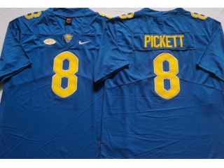 Pittsburgh Panthers #8 Kenny Pickett Jersey Blue