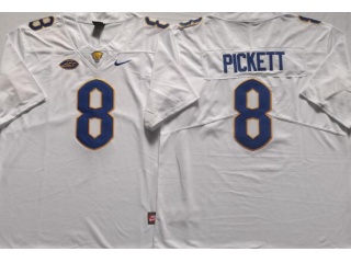 Pittsburgh Panthers #8 Kenny Pickett Jersey White