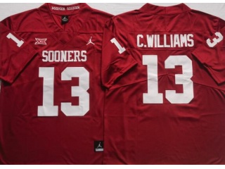 Oklahoma Sooners #13 Caleb Williams Limited Jersey Red