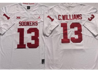 Oklahoma Sooners #13 Caleb Williams Limited Jersey White