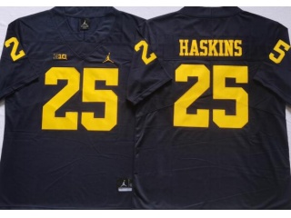 Michigan Wolverines #25 Hassan Haskins Limited Jersey Blue