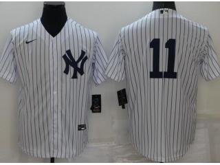 Nike New York Yankees #11 Cool Base Jersey White 