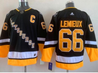 AdidasPittsburgh Penguins #66 Mario Lemieux Black 2021 Jersey Black