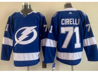 Adidas Tampa Bay Lightning #71 Anthony Cirelli Hockey Jerseys Blue