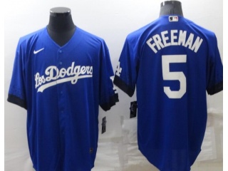 Nike Los Angeles Dodgers #5 Freddie Freeman City Cool Base Jersey Blue