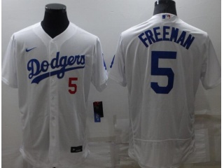 Nike Los Angeles Dodgers #5 Freddie Freeman Flexbase Jersey White