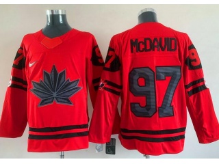Team Canada #97 Connor McDavid Jersey Red