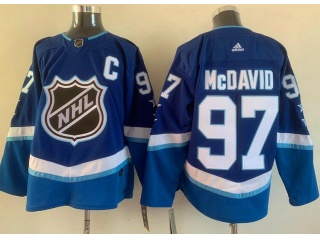 Adidas Edmonton Oilers #97 Connor McDavid All Star Jersey Blue 