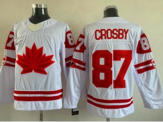 Team Canada #87 Sidney Crosby Jersey White 