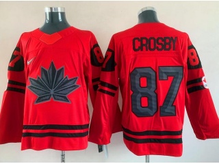 Team Canada #87 Sidney Crosby Jersey Red