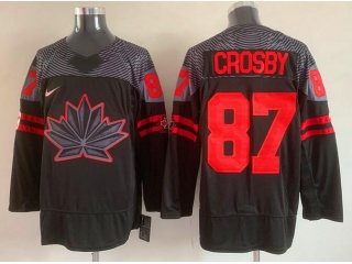 Team Canada #87 Sidney Crosby Jersey Black