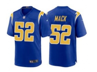 Los Angeles Chargers #52 Khalil Mack Color Rush Limited Jersey Blue