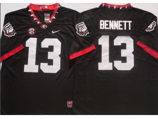 Georgia Bulldogs #13 Stetson Bennett New Style Jersey Black