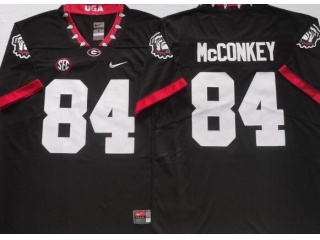 Georgia Bulldogs #84 Ladd McConkey New Style Jersey Black