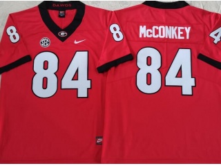 Georgia Bulldogs #84 Ladd McConkey Jersey Red