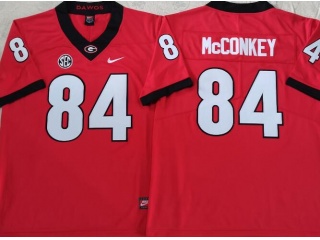 Georgia Bulldogs #84 Ladd McConkey Jersey Red 