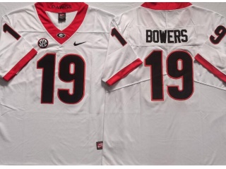 Georgia Bulldogs #19 Brock Bowers Limited Jersey White