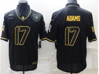 Las Vegas Raiders #17 Davante Adams Golden Limited Jersey Black