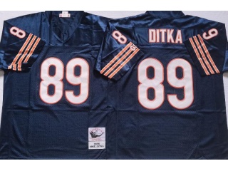 Chicago Bears #89 Mike Ditka Throwback Jersey Blue