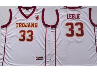 USC Trojans #33 Lisa Leslie College Basketball Jersey White