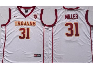 USC Trojans #31 Greg Miller College Basketball Jersey White