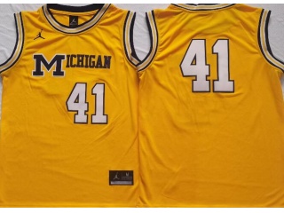 Michigan Wolverines #41 Glen Rice Jersey Yellow