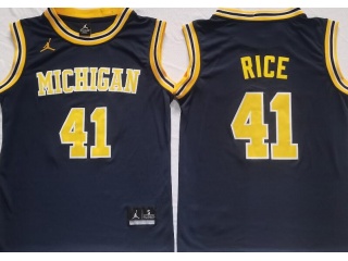Michigan Wolverines #41 Glen Rice Jersey Blue
