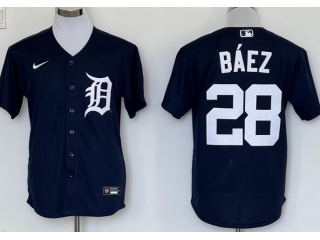 Nike Detroit Tigers #28 Javi Baez Flexbase Jersey Blue