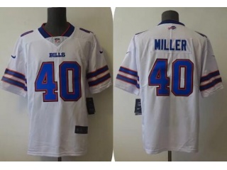 Buffalo Bills #40 Von Miller Limited Jersey White