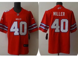 Buffalo Bills #40 Von Miller Limited Jersey Red