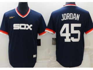 Nike Chicago White Sox #45 Michael Jordan Throwback Jersey Blue 