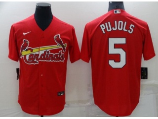 Nike St. Louis Cardinals #5 Albert Pujols Cool Base Jersey Red