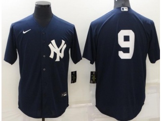 Nike New York Yankee #9 Cool Base Jersey Blue