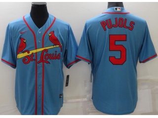 Nike St. Louis Cardinals #5 Albert Pujols Cool Base Jersey Blue
