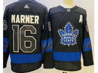 Adidas Toronto Maple Leafs #16 Mitch Marner 3rd Jersey Black