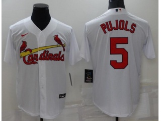 Nike St. Louis Cardinals #5 Albert Pujols Cool Base Jersey White
