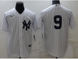 Nike New York Yankee #9 Cool Base Jersey White
