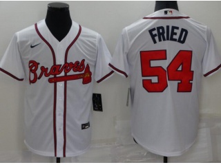 Nike Atlanta Braves #54 Max Fried Cool Base Jersey White