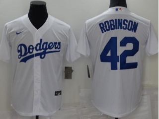 Nike Los Angeles Dodgers #42 Jackie Robinson Cool Base Jersey White