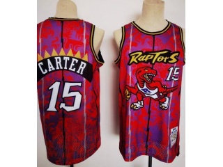 Toronto Raptors #15 Vince Carter Throwback Year City Jersey Red