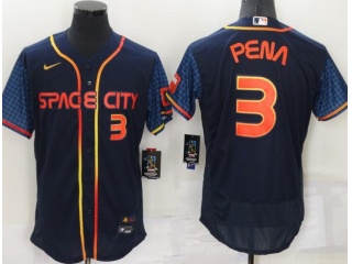 Nike Houston Astros #3 Jeremy Pena Space City Flexbase Jersey Blue