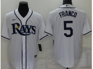 Nike Tampa Bay Rays #5 Wander Franco Cool Base Jersey White