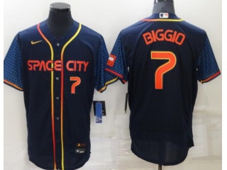 Nike Houston Astros #7 Craig Biggio Space City Flexbase Jersey Blue